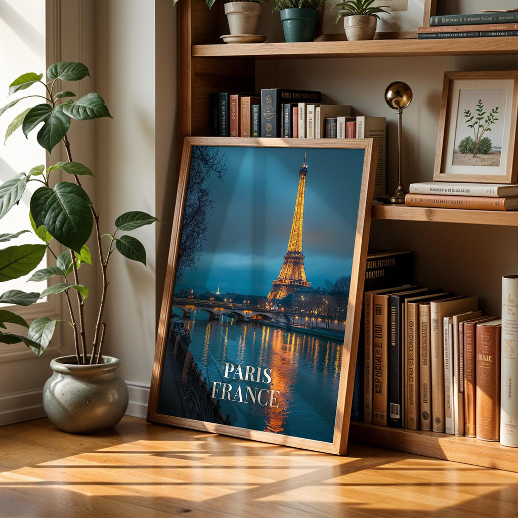 Eiffel Tower Paris Print: Vibrant France Cityscape Wall Art (Digital Download)