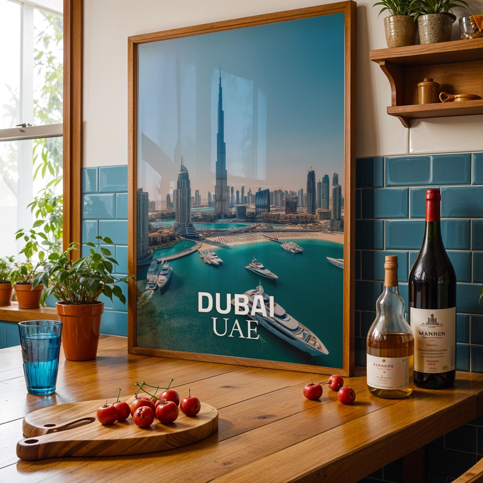 Dubai Burj Khalifa Print: UAE Desert Cityscape Wall Art (Digital Download)