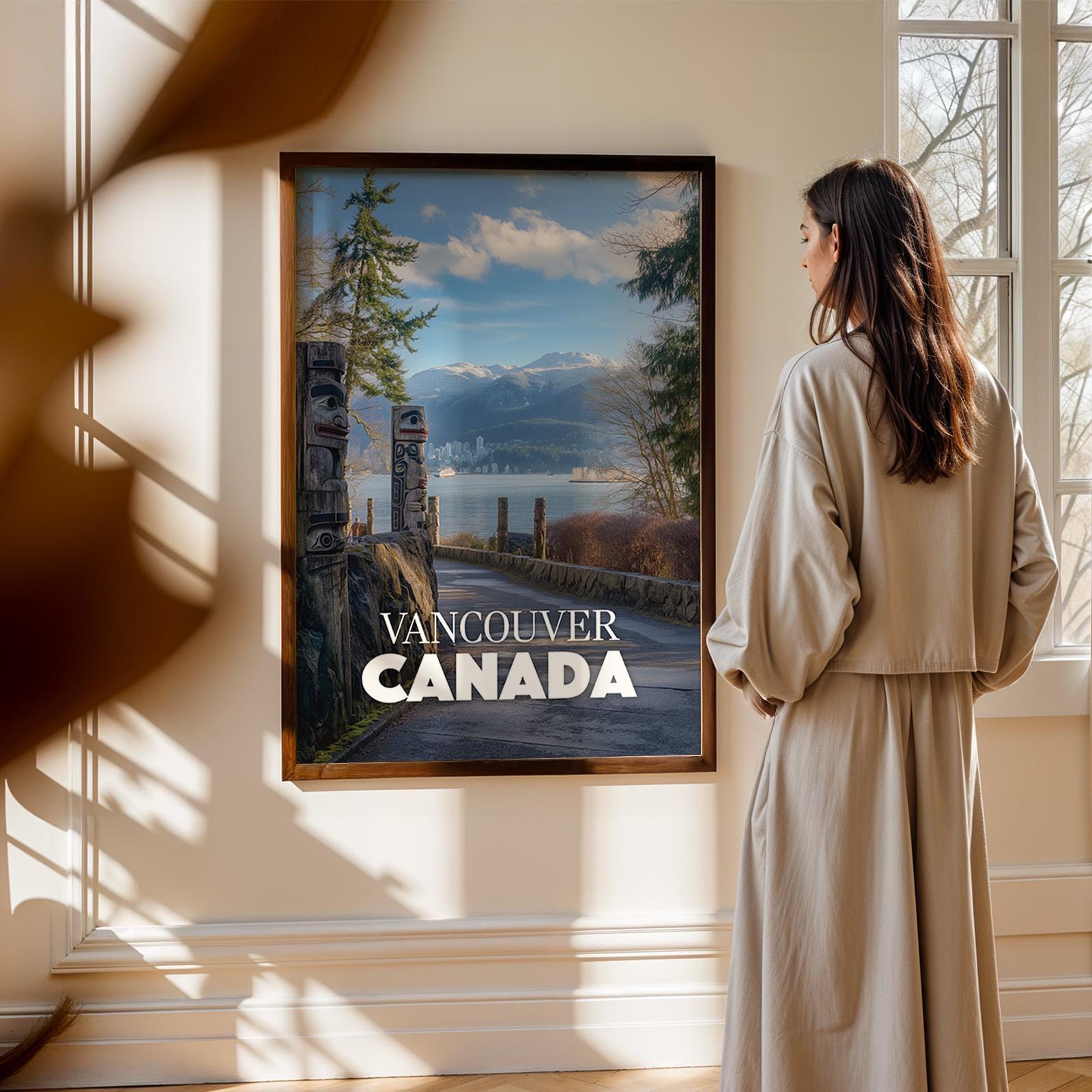 Vancouver Stanley Park Print: Vibrant Canada Cityscape Wall Art (Digital Download)