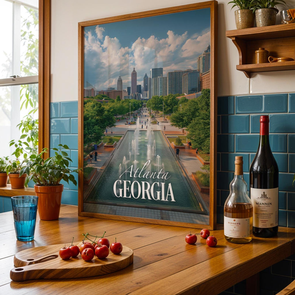 Atlanta Centennial Park Print: Georgia Cityscape Wall Art (Digital Download