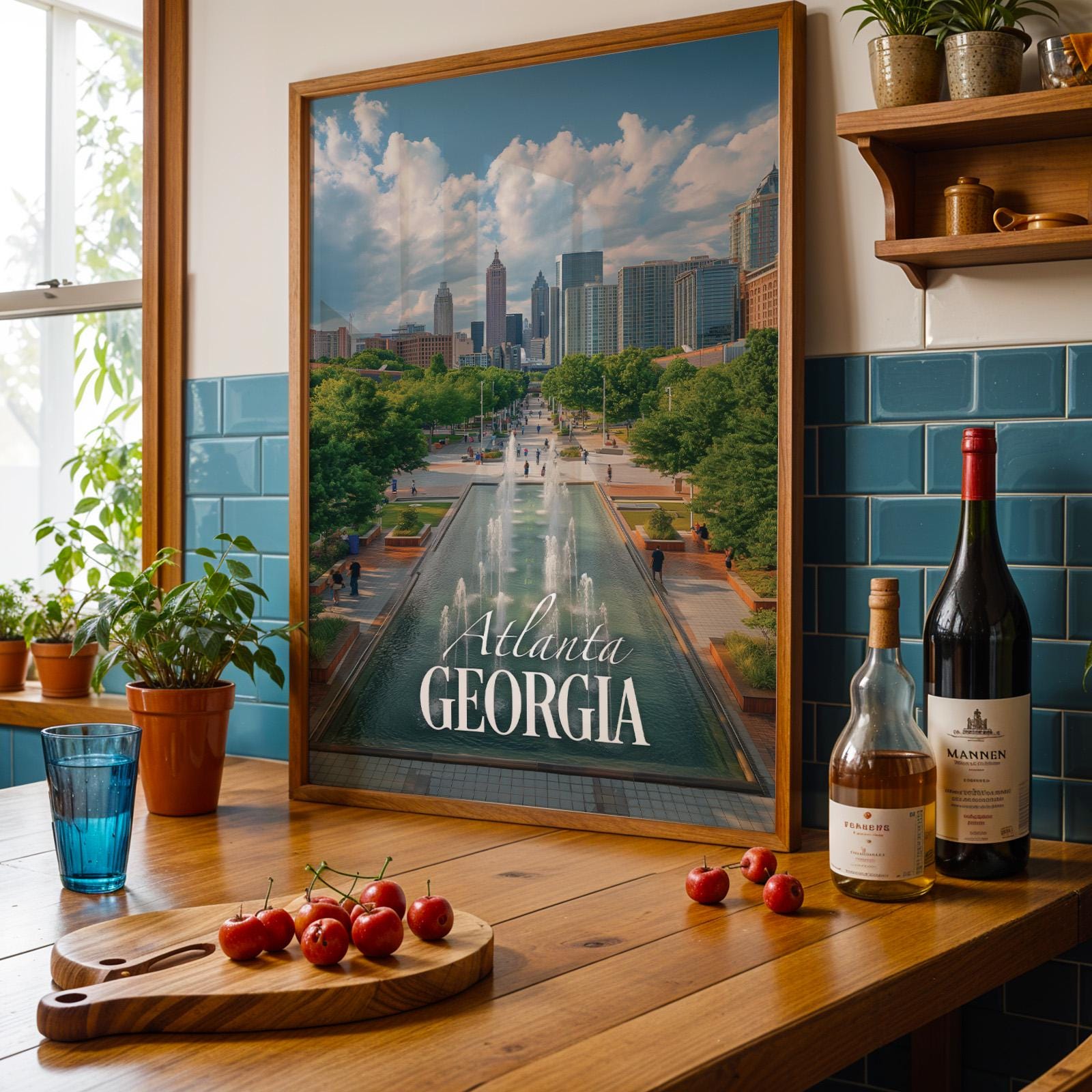 Atlanta Centennial Park Print: Georgia Cityscape Wall Art (Digital Download