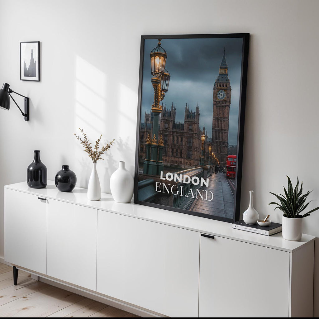 London Big Ben Print: Vibrant UK Cityscape Wall Art (Digital Download