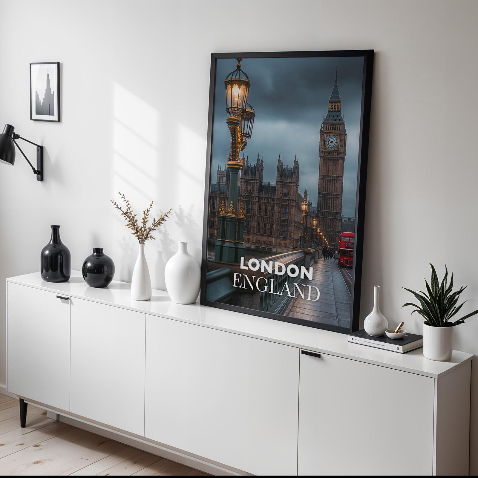 London Big Ben Print: Vibrant UK Cityscape Wall Art (Digital Download