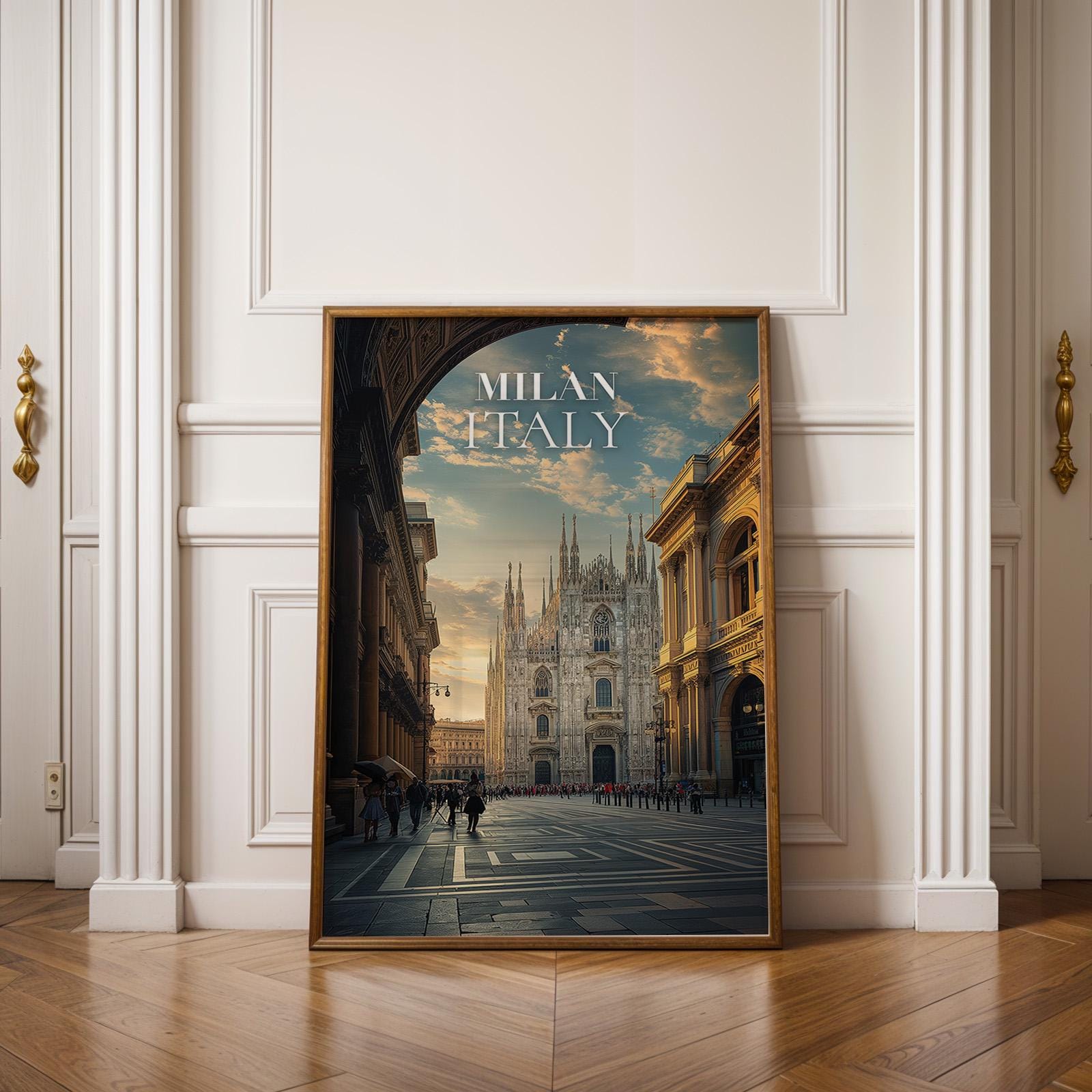 Milan Duomo Print: Vibrant Italy Cityscape Wall Art (Digital Download)
