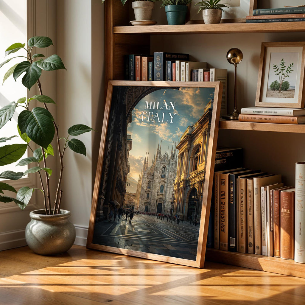 Milan Duomo Print: Vibrant Italy Cityscape Wall Art (Digital Download)