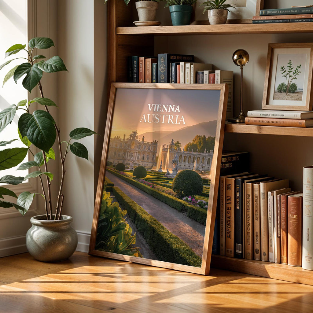 Vienna Palace Garden Print: Austria Cityscape Wall Art (Digital Download)