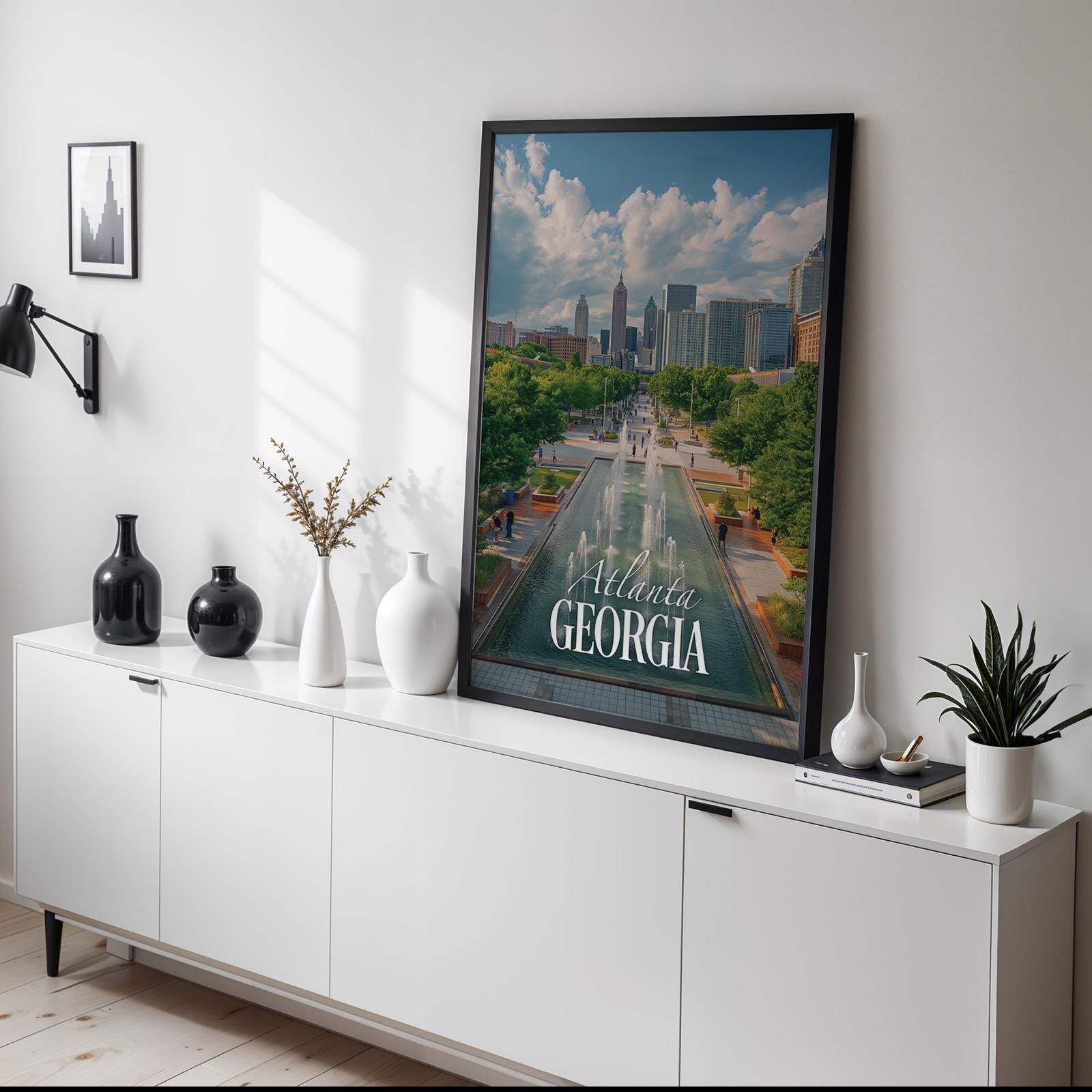 Atlanta Centennial Park Print: Georgia Cityscape Wall Art (Digital Download