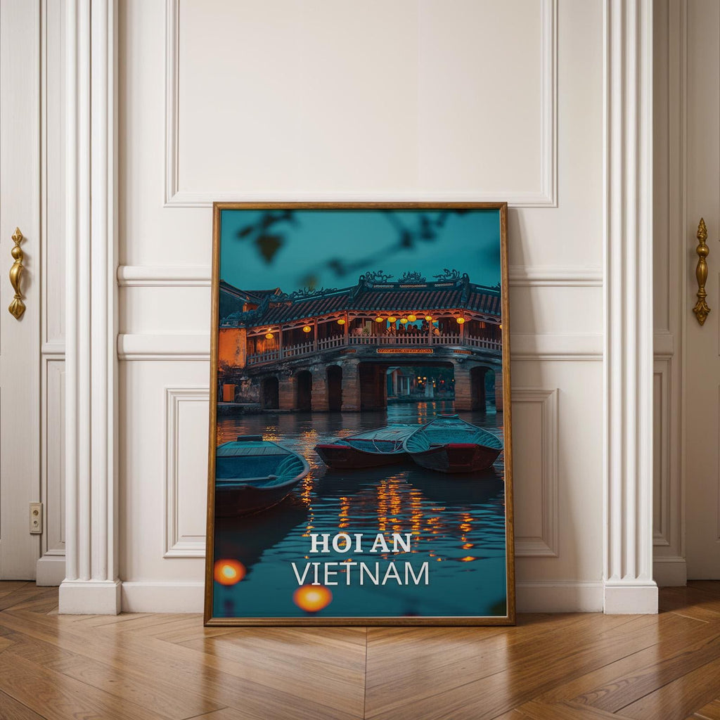 Hoi An Vietnam Print: Japanese Bridge Cityscape Wall Art (Digital Download