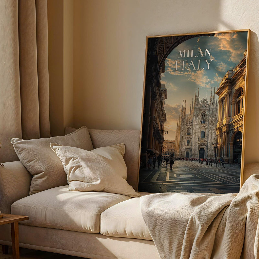 Milan Duomo Print: Vibrant Italy Cityscape Wall Art (Digital Download)