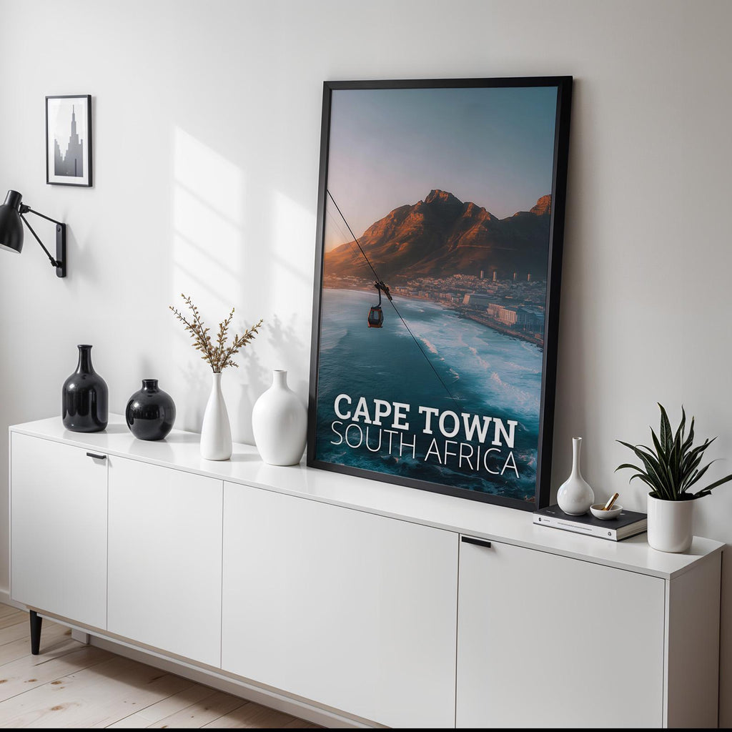 Cape Town Table Mountain Print: South Africa Landscape Art (Digital Download)