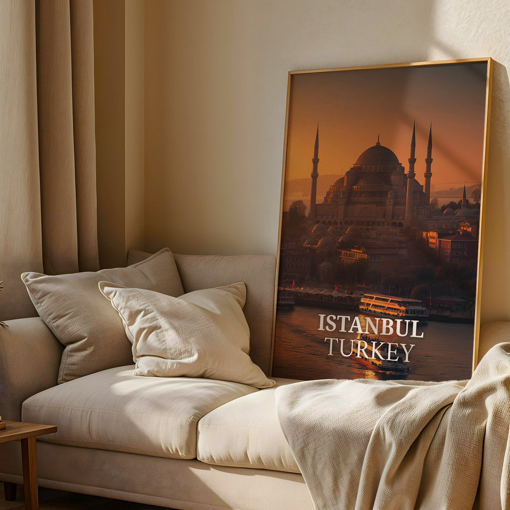 Istanbul Hagia Sophia Print: Vibrant Turkey Cityscape (Digital Download)