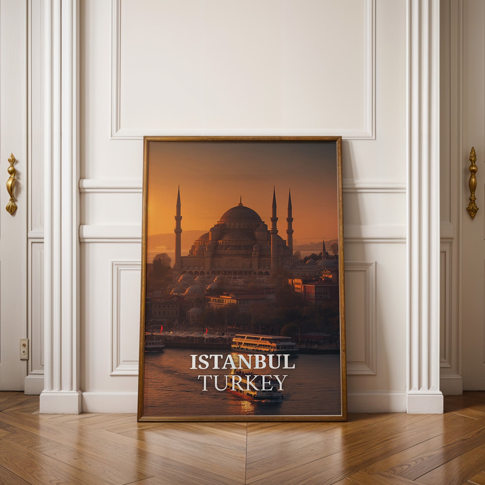 Istanbul Hagia Sophia Print: Vibrant Turkey Cityscape (Digital Download)