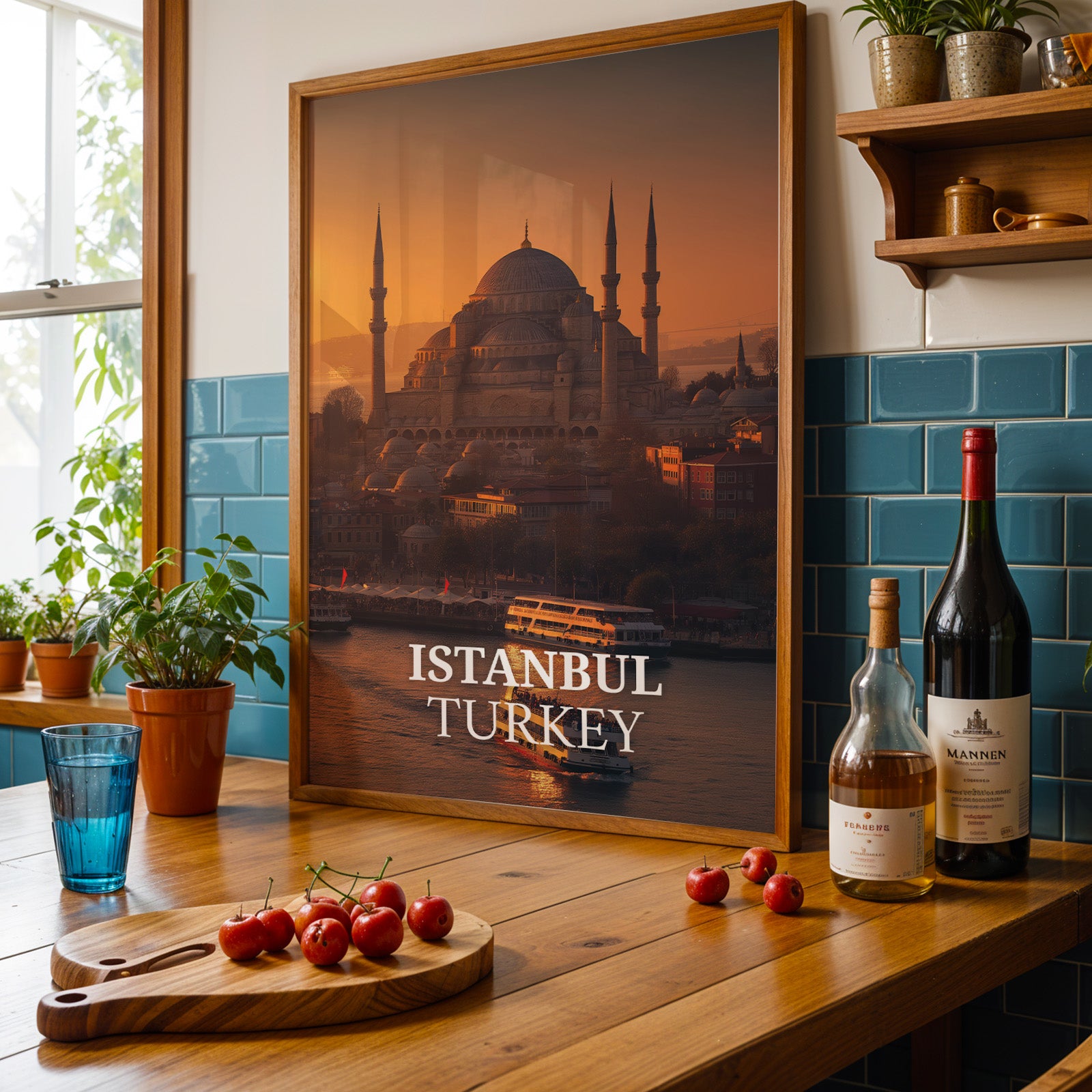 Istanbul Hagia Sophia Print: Vibrant Turkey Cityscape (Digital Download)